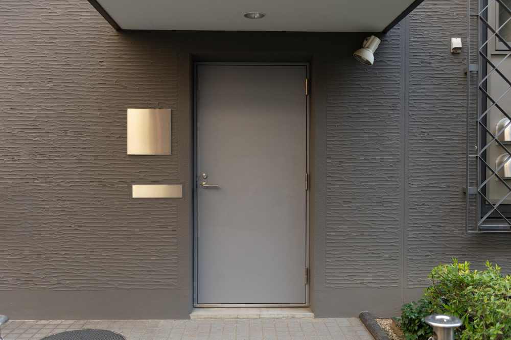 Minot Solid Steel Front Door